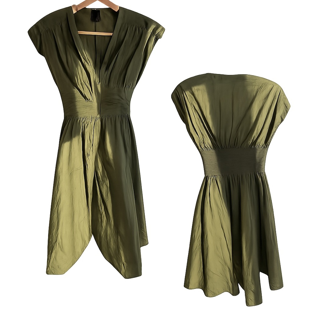 H&M Olive Midi Dress